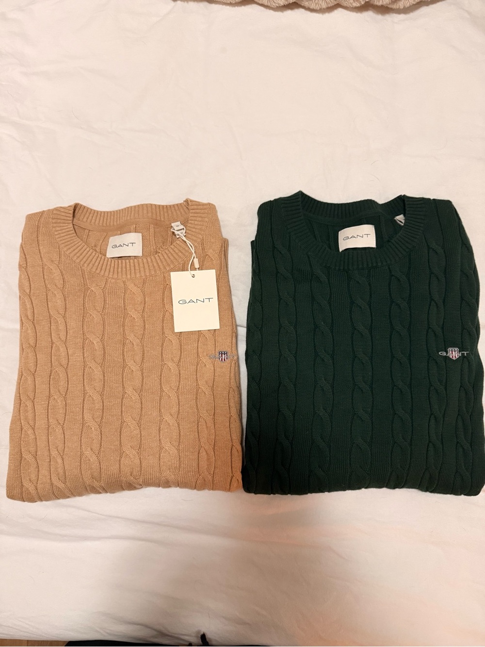 GANT Men’s Cable Knit Sweaters NWT